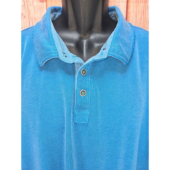 Tommy Bahama Mens Blue Polo XXXL Tencel/Polyester Blend - Picture 3 of 9